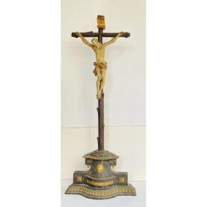 Carved Wooden Crucifix - Late 18th Century